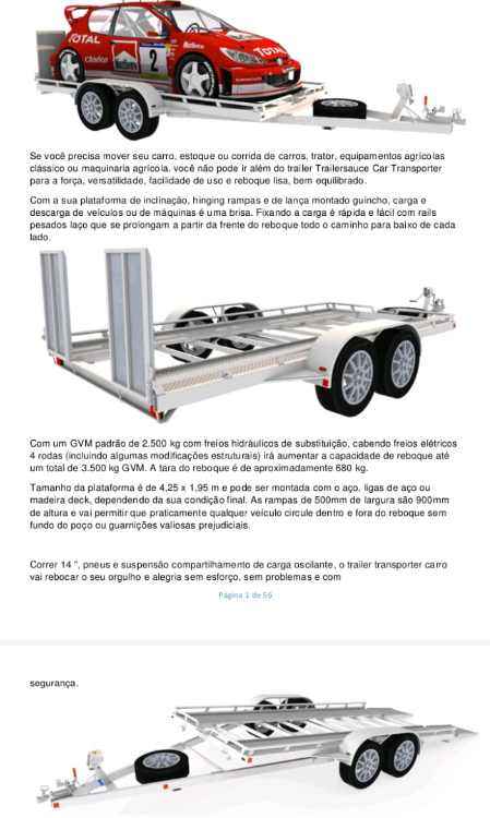 Projeto Carretinha Plataforma